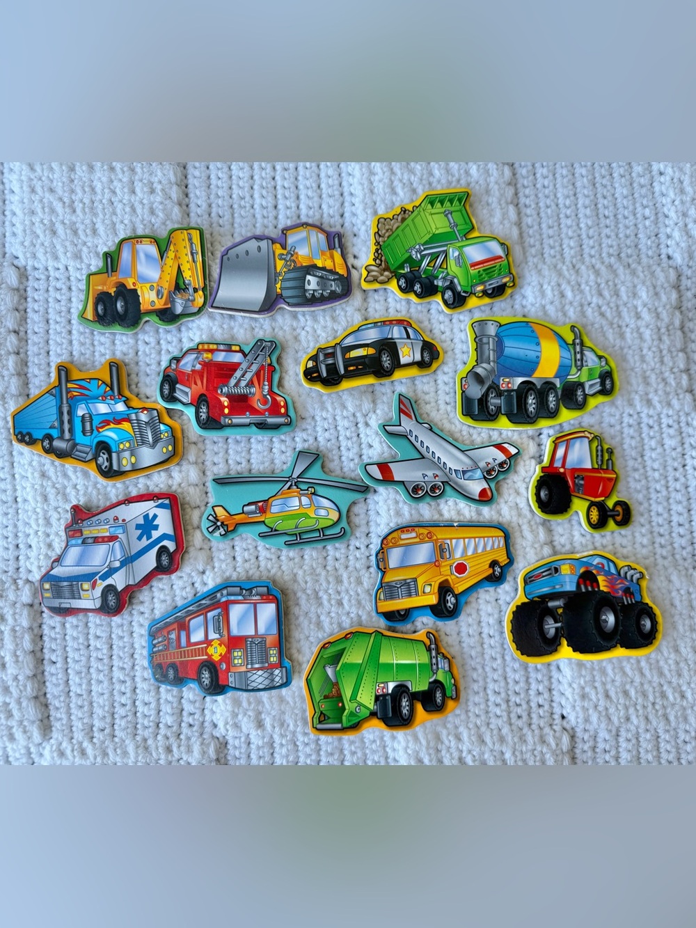 Melissa & Doug Wooden Vehicle Magnets
